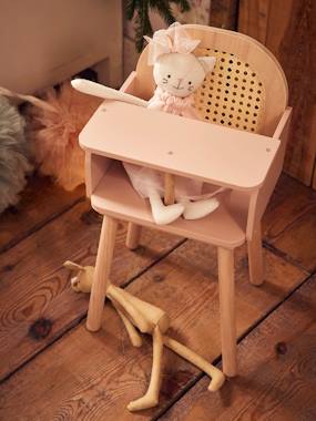 Toys-Dolls & Accessories-High Chair in FSC® Wood & Wicker