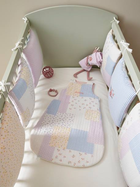 Sleeveless Baby Sleeping Bag in Cotton Gauze, Cottage multicoloured - vertbaudet enfant 