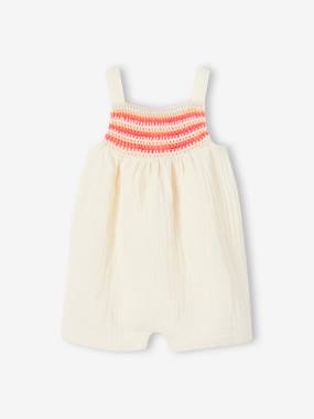 Baby-Dungarees & All-in-ones-Playsuit in Crochet & Cotton Gauze for Babies