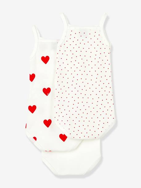 3 Strappy Bodysuits by Petit Bateau white - vertbaudet enfant 