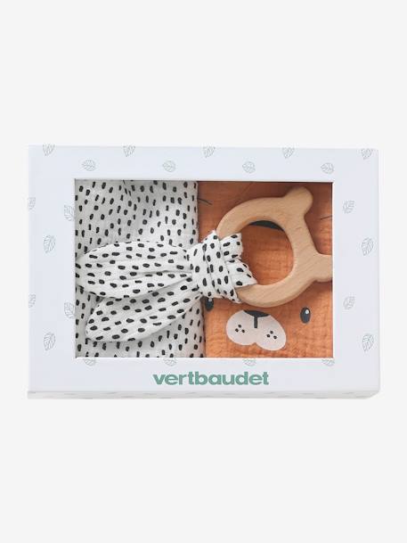 Coffret cadeau naissance personnalisable cappuccino+rose pâle - vertbaudet enfant 