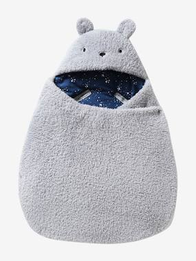 -Nid d'ange transformable en tapis à langer peluche 