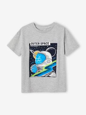 Astronaut T-Shirt with Sequins for Boys  - vertbaudet enfant