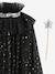 Cape à étoiles et paillettes + baguette blanc+noir - vertbaudet enfant 