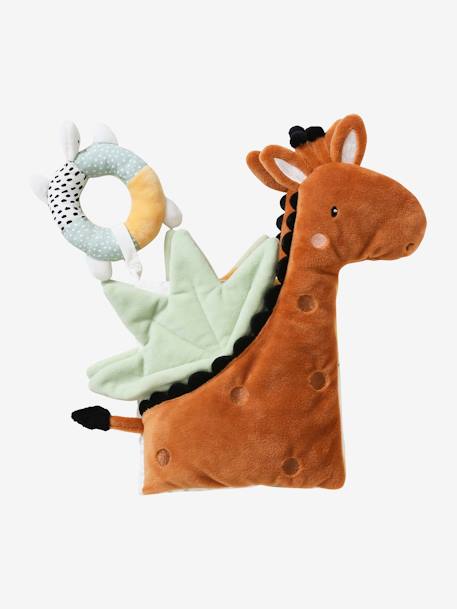 Livre d'éveil Girafe TANZANIE marron - vertbaudet enfant 