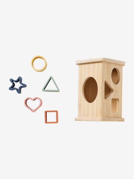 Sort & Fit Triangle with Shapes in Wood & Silicone beige - vertbaudet enfant 