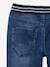 Jean garçon droit facile à enfiler denim effet molleton BRUT FONCE+denim black+denim bleached+denim gris+double stone+STONE MOYEN - vertbaudet enfant 