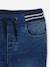 Jean garçon droit facile à enfiler denim effet molleton BRUT FONCE+denim black+denim bleached+denim gris+double stone+STONE MOYEN - vertbaudet enfant 