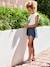 Multi-Strap Leather Sandals for Children, Designed for Autonomy lilac - vertbaudet enfant 