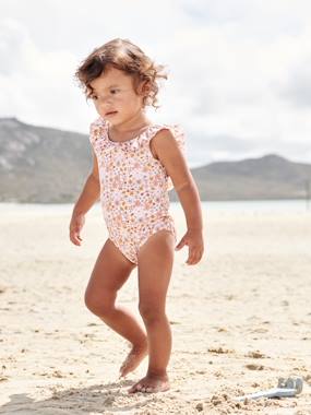 Baby-Swim & Beachwear-Vintage Swimsuit for Baby Girls