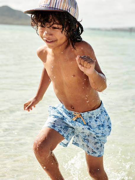 Maillot de bain imprimé garçon bleu ciel - vertbaudet enfant 