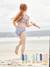 Maillot de bain 2 pièces fleuri fille bleu - vertbaudet enfant 