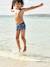 Boxer de bain imprimé tropical garçon rayé marine - vertbaudet enfant 