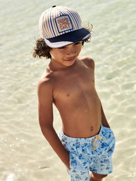 Printed Swim Shorts for Boys sky blue - vertbaudet enfant 