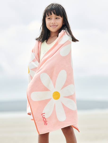 POP Beach/Bath Towel rose+sky blue - vertbaudet enfant 