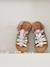 Multi-Strap Leather Sandals for Children, Designed for Autonomy lilac - vertbaudet enfant 