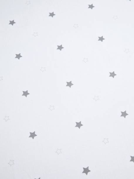 Baby Fitted Sheet, Star Shower Theme White/Print - vertbaudet enfant 