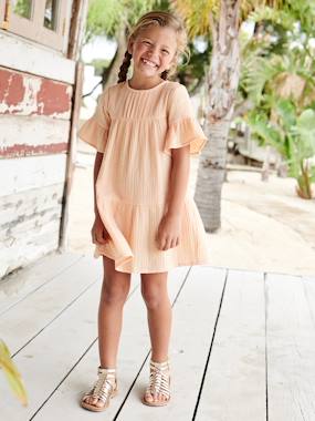 Cotton Gauze Dress for Girls  - vertbaudet enfant
