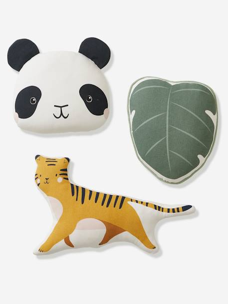 Set of Animal Cushions, Hanoi Theme ecru - vertbaudet enfant 