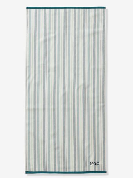 Fouta Beach/Bath Towel striped blue+striped pink - vertbaudet enfant 