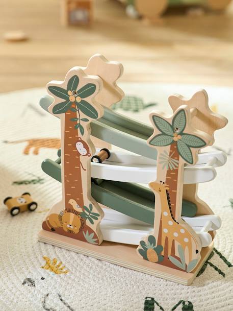 Le toboggan des animaux TANZANIE en bois FSC® vert - vertbaudet enfant 