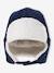 Velour Chapka Hat with Sherpa Lining for Baby Boys navy blue - vertbaudet enfant 