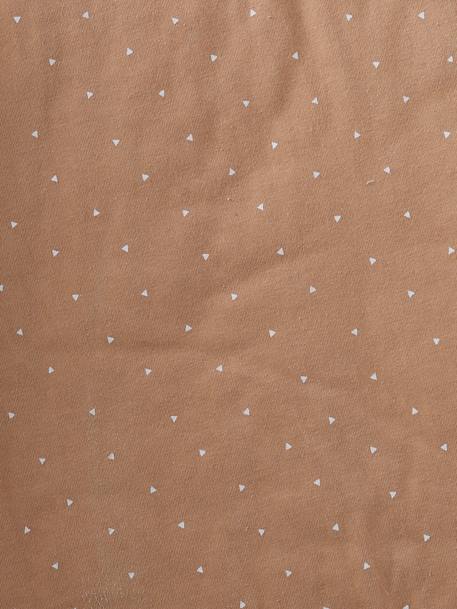 Nid d'ange transformable en tapis à langer peluche beige+beige imprimé+écru+gris souris+kaki+rose imprimé - vertbaudet enfant 