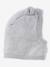 Rib Knit Beanie, Lined in Sherpa, for Baby Girls marl grey - vertbaudet enfant 