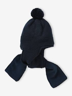 2-in-1 Beanie-Scarf in Purl Knit for Babies  - vertbaudet enfant