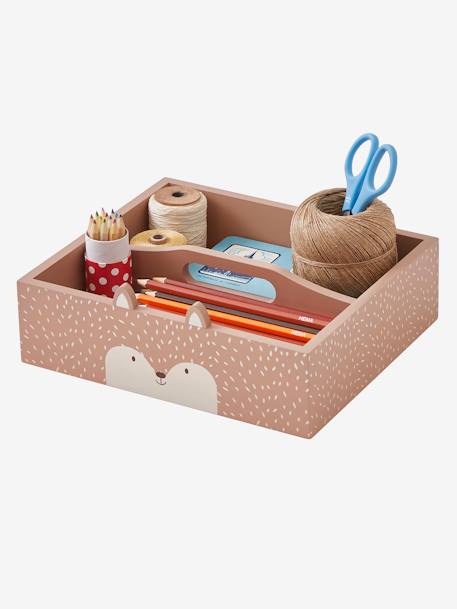Wooden Pencil Case Box, Fox terracotta - vertbaudet enfant 