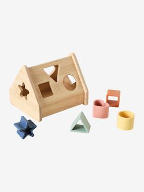 -Sort & Fit Triangle with Shapes in Wood & Silicone