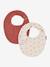 Lot 2 bavoirs naissance bleu imprimé+terracotta - vertbaudet enfant 