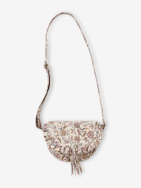 Bag with Floral Print for Girls printed beige - vertbaudet enfant 