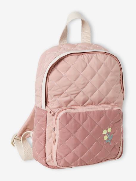 Padded Backpack for Girls, Playschool Special pale pink - vertbaudet enfant 