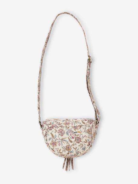 Bag with Floral Print for Girls printed beige - vertbaudet enfant 
