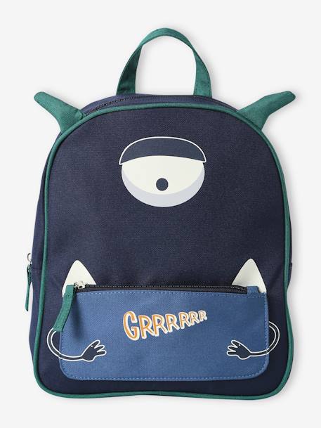 Cool Backpack, Playschool Special, for Boys navy blue - vertbaudet enfant 