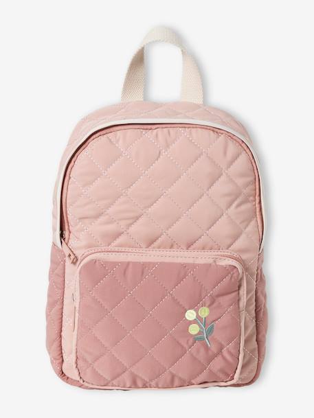 Padded Backpack for Girls, Playschool Special pale pink - vertbaudet enfant 