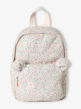Baby-Accessories-Bags-Floral Backpack, Playschool Special, Adorned with Bear Ears, for Girls