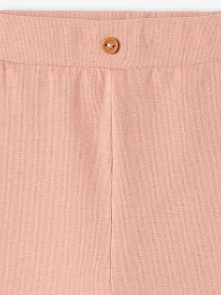Leggings in Organic Cotton for Babies marl grey+rosy - vertbaudet enfant 
