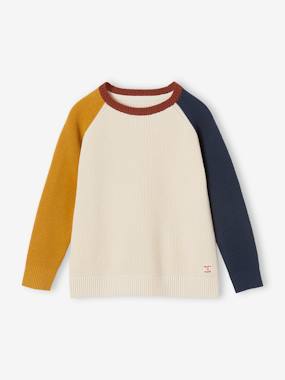 Garçon-Pull colorblock pop garçon