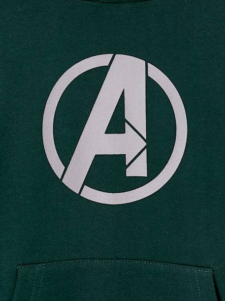 Sweat à capuche garçon Marvel® Avengers vert sapin - vertbaudet enfant 