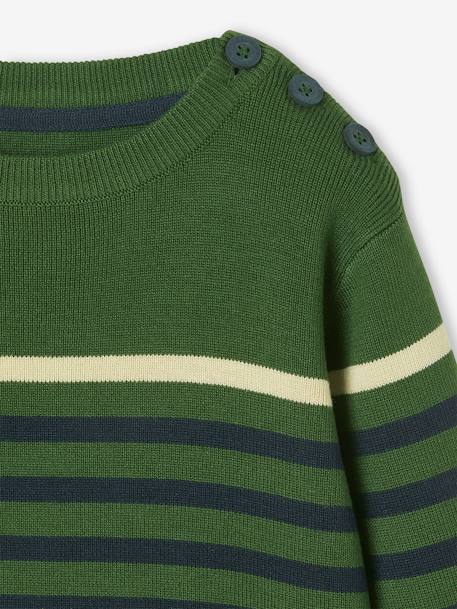 Sailor-Style Striped Jumper for Boys - yellow stripes, Boys