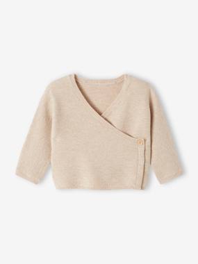 Brassière bébé naissance tricot point mousse coton et laine  - vertbaudet enfant