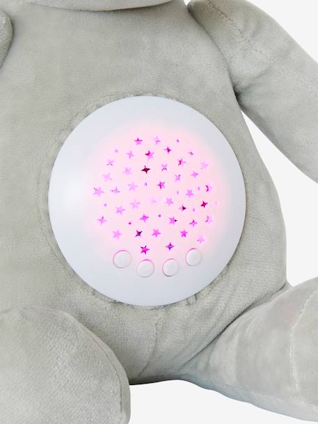 Stars Projecting Fox Night Light denim blue+golden yellow+grey+Grey+Orange - vertbaudet enfant 