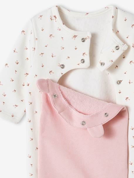 Pyjama Combinaison Bébé FIRST MOMENTS - Taille 3-6 Mois - Rose Girafe/oiseau - Occasion Très Bon état