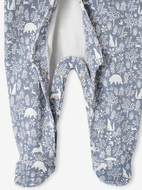 Pack of 2 'Animals' Sleepsuits in Organic Cotton for Baby Girls denim blue+rosy - vertbaudet enfant 