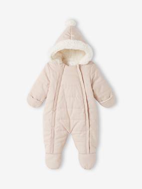 Baby-Pramsuit with Full-Length Double Opening, for Babies