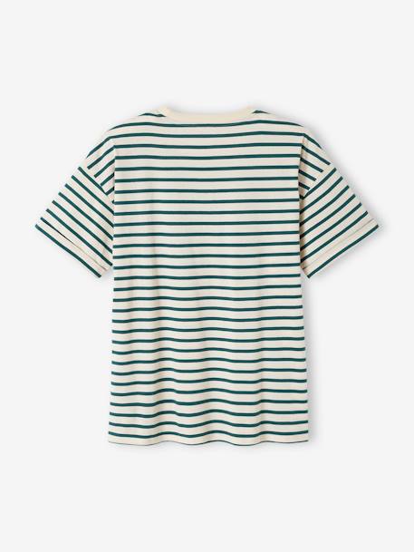 Unisex T-Shirt for Adults, Sailor Capsule Collection striped green - vertbaudet enfant 