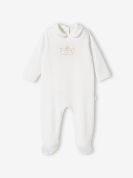Pack of 2 'Animals' Sleepsuits in Organic Cotton for Baby Girls denim blue+rosy - vertbaudet enfant 