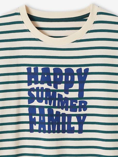 Unisex T-Shirt for Adults, Sailor Capsule Collection striped green - vertbaudet enfant 